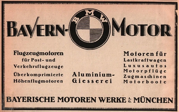 1918 BMW poster.
